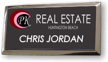 (image for) PK Real Estate Executive Black Silver Framed Badge